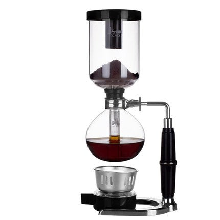 Classic Siphon Coffee Pot Glass Siphon Pot With Black Handle