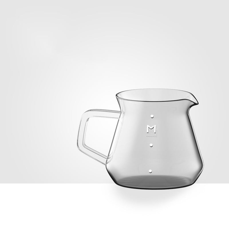 Nordic coffee maker set: stainless steel kettle with stylish glass pot and reusable filter