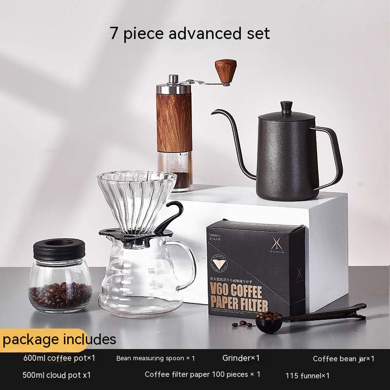 Full Set Of Portable Hand Brewed Coffee Pot Set