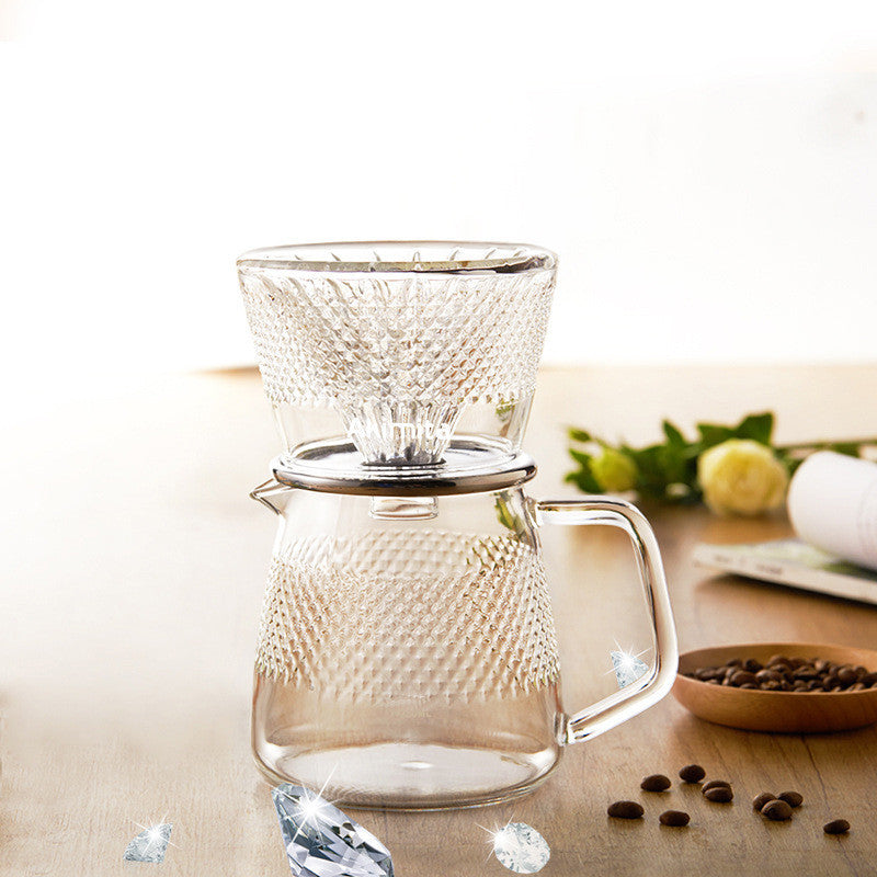 Elegant Double-layer Funnel Coffee Filter Hand Drip Set