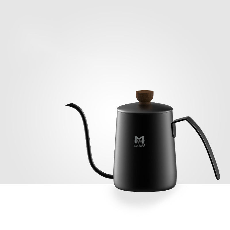 Nordic coffee maker set: stainless steel kettle with stylish glass pot and reusable filter