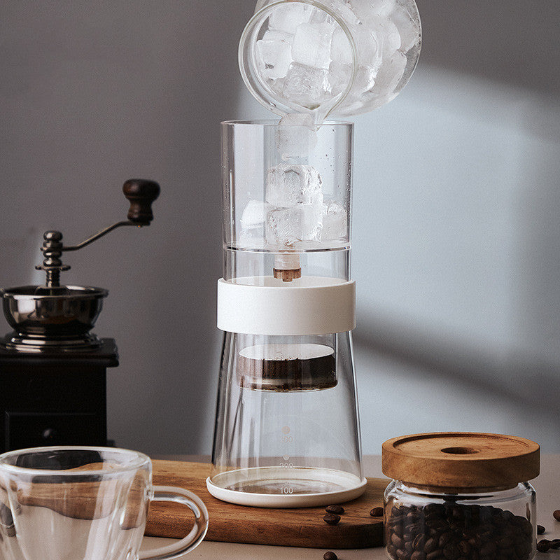 Cold Extraction Pot Ice Drop Glass Coffee Hand Brewer