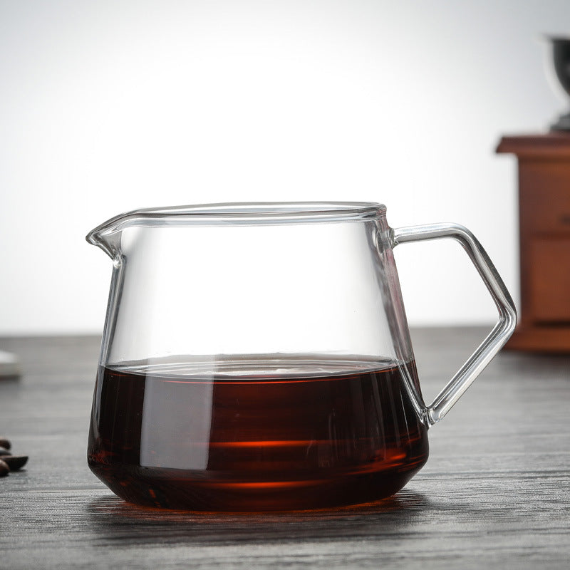 Household Hand-Made Glass Coffee Sharing Pot