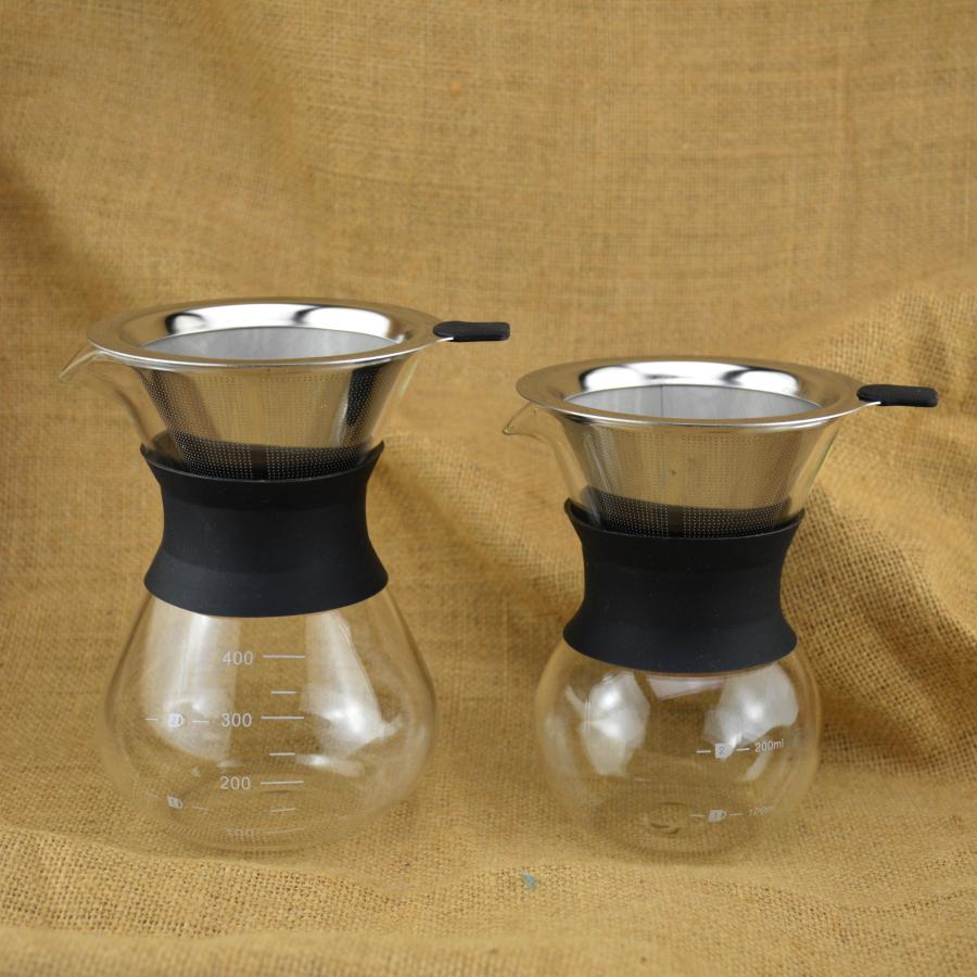 Coffee drip filter pot pour over coffee maker one-piece