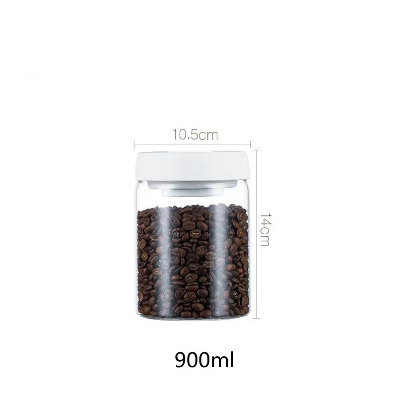 Home Kitchen Jar Coffee Bean Vacuum Crisper