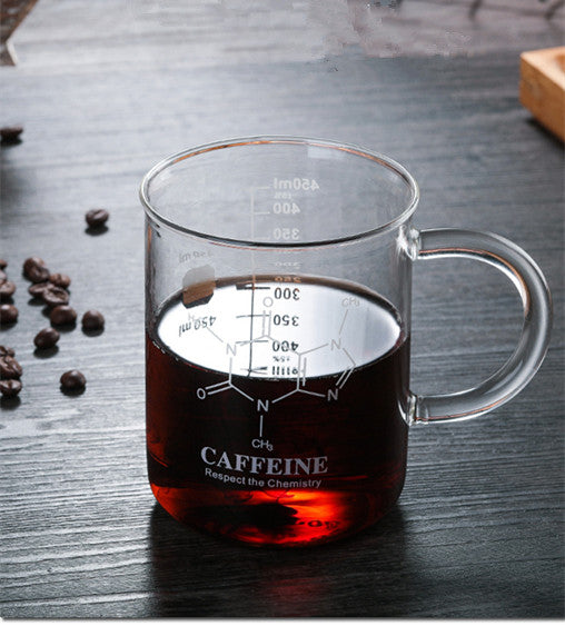 High temperature glass coffee cup