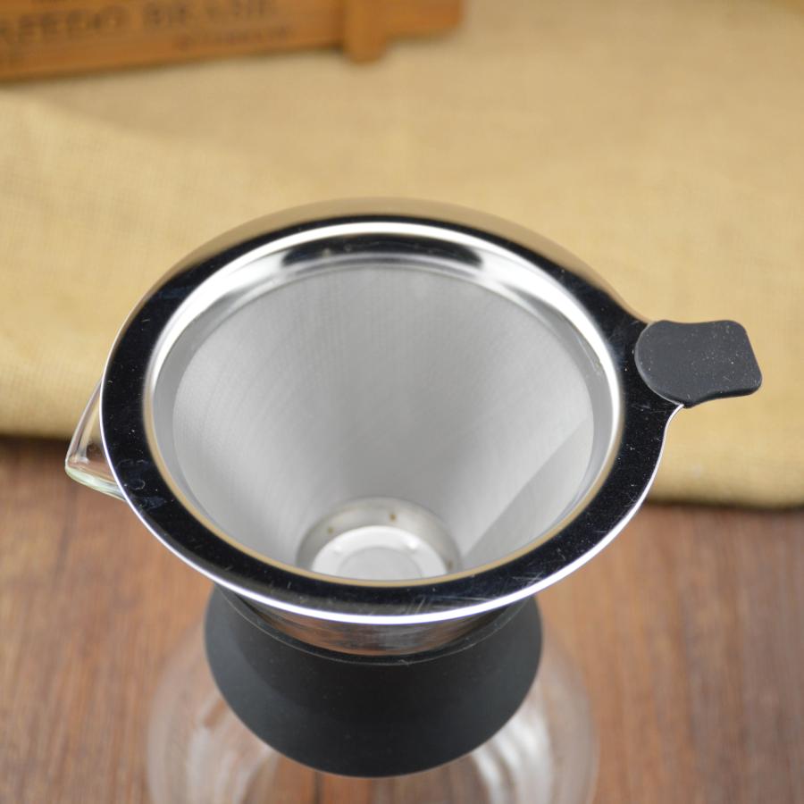 Coffee drip filter pot pour over coffee maker one-piece