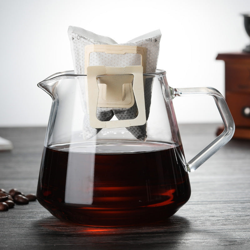 Household Hand-Made Glass Coffee Sharing Pot