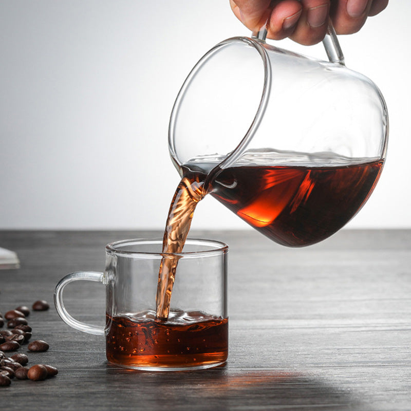 Household Hand-Made Glass Coffee Sharing Pot