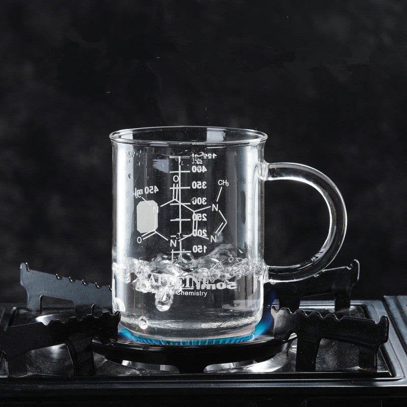 High temperature glass coffee cup