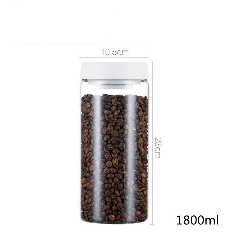 Home Kitchen Jar Coffee Bean Vacuum Crisper