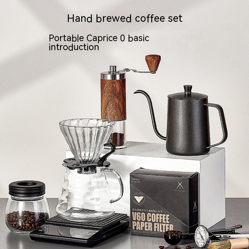 Full Set Of Portable Hand Brewed Coffee Pot Set