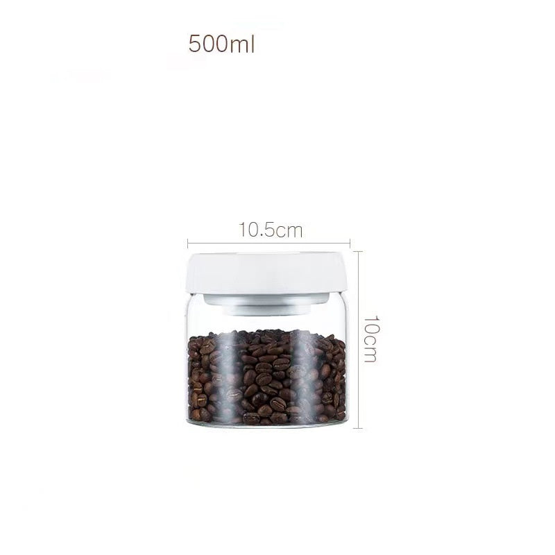 Home Kitchen Jar Coffee Bean Vacuum Crisper