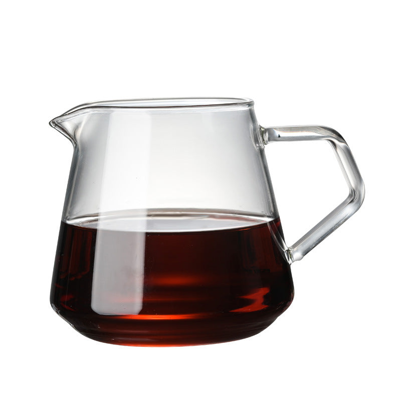 Household Hand-Made Glass Coffee Sharing Pot