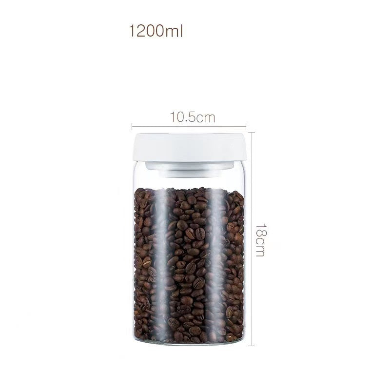 Home Kitchen Jar Coffee Bean Vacuum Crisper