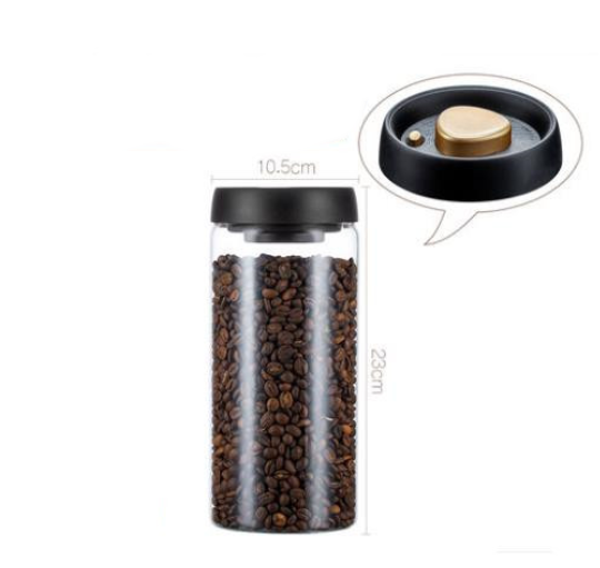 Home Kitchen Jar Coffee Bean Vacuum Crisper