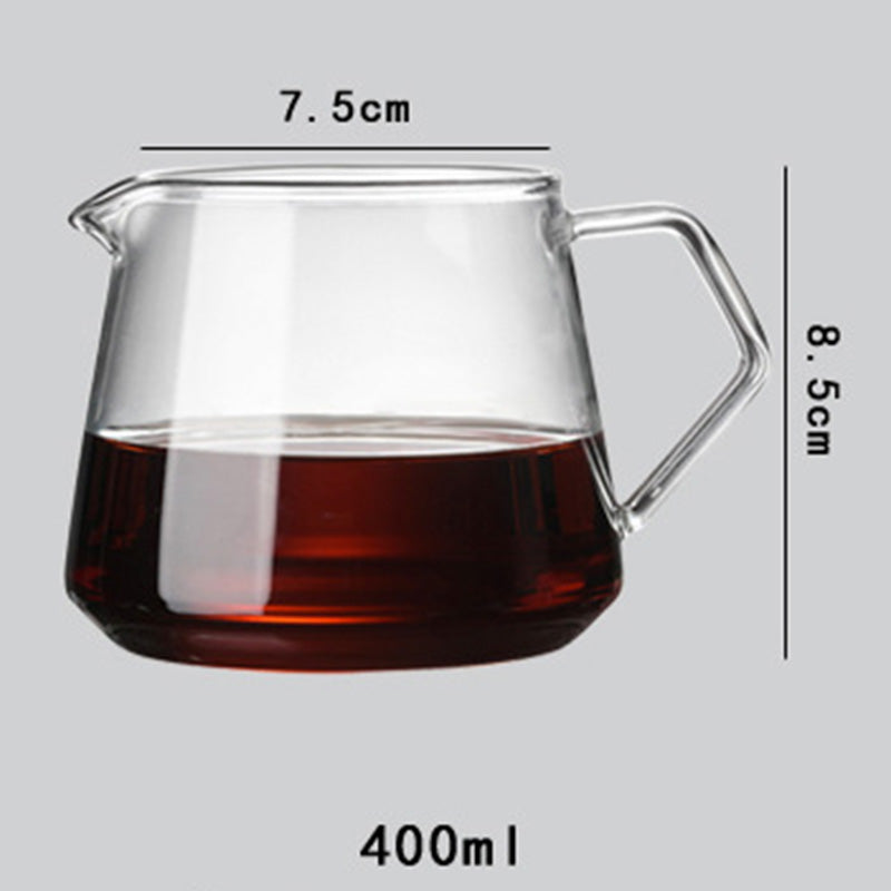 Household Hand-Made Glass Coffee Sharing Pot